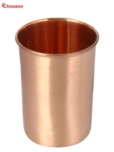 Pure Copper Glass Plain For Home And Restaurant Capacity 300 Ml At