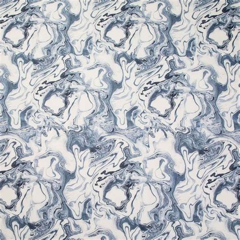 Marble Fabric In Sea Blue Rebecca Atwood Designs Screen Printed