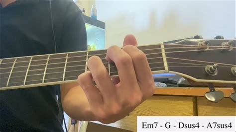 Chord Progression For Practice Em7 G Dsus4 A7sus4