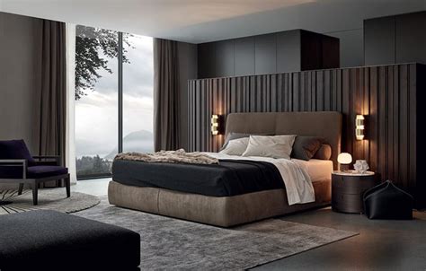 Max centered the bed in this space, leaving room to walk on either side. 20 Modern Contemporary Masculine Bedroom Designs