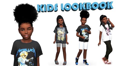 Sims 4 Child Lookbook Cc Links Youtube