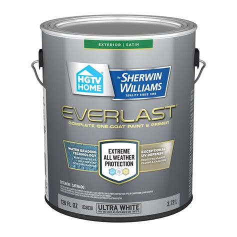Hgtv Home By Sherwin Williams Everlast Satin Exterior Tintable Paint 1