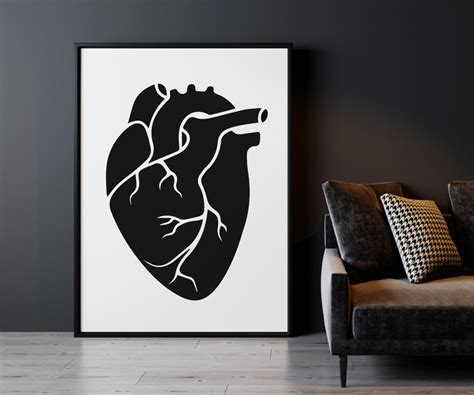 Anatomical Heart Svg Heart Svg Human Heart Clip Art Decal Etsy Australia