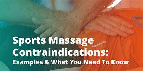 sports massage contraindications examples and what you need to know