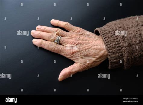 80 Years Old Womans Hand Old Human Hand With Veinsvery Old Human Hand