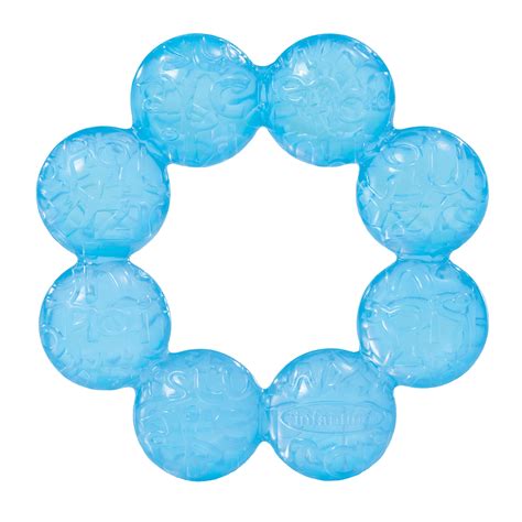 Infantino Soothing Soft Circular Water Teether Unisex Blue