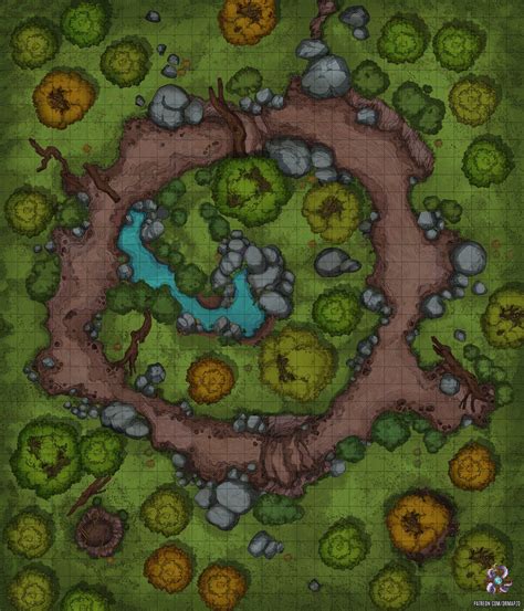 Forest Battle Map Dnd E