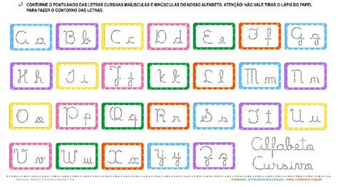Alfabeto Maiusculo E Minusculo Em Letra Cursiva Para Imprimir Images