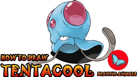 How To Draw Tentacool From Pokemon Drawing Animals Youtube