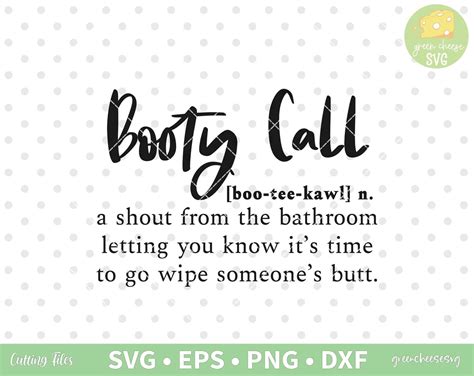 Booty Call Svg Funny Bathroom Svg Bathroom Svg Bathroom Etsy