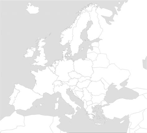 Europe Blank Map Blank Map Europe Map Map