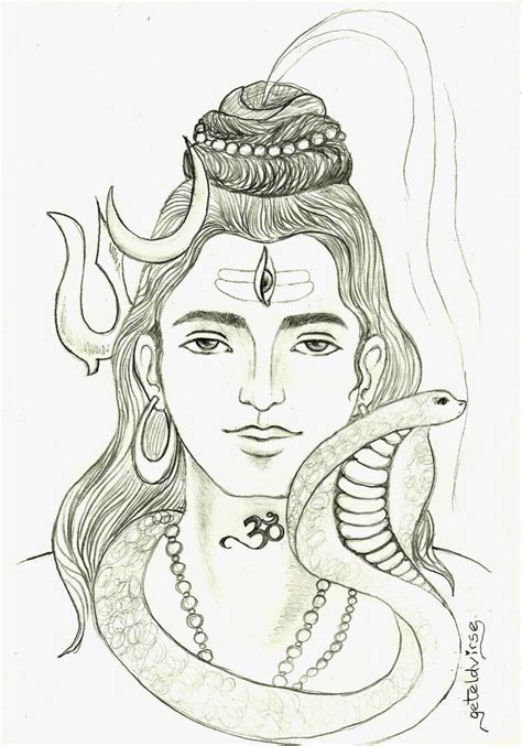 Pencil Sketch Of God Shiva Pencildrawing2019
