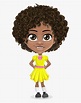 Clip Art Vector Child Character Alana - African American Child Cartoon ...