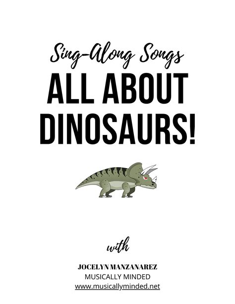 Dinosaur Songs for Circle Time in 2020 | Dinosaur songs, Dinosaur songs for preschool, Songs