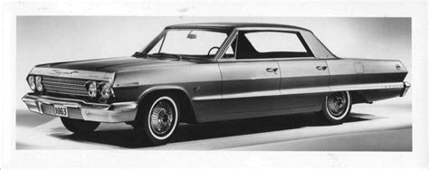 1963 Chevrolet Impala Four Door Hardtop Original Factory Photo Oub6026