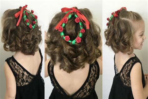 Christmas Wreath Hairstyle For Short Hair 12 Braids Of Christmas Youtube