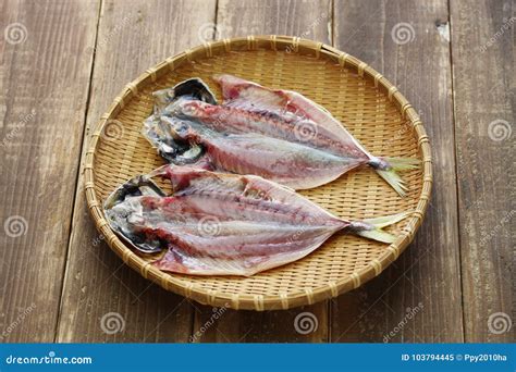 Making Japanese Dried Fish Sakana No Himono Stock Image Image Of