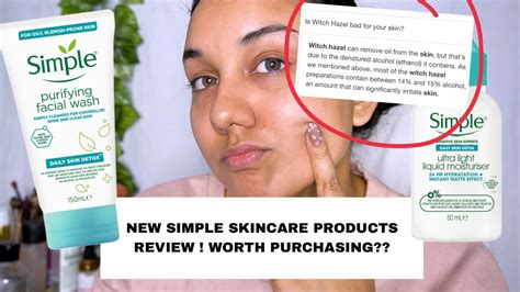 new simple purifying face wash and ultra liquid moisturiser honest review youtube