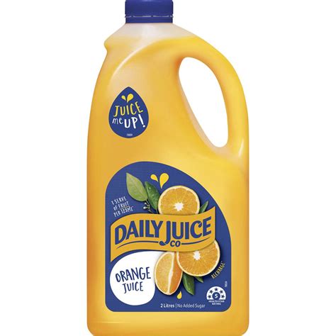 Daily Juice Co Orange Juice No Added Sugar 2l Woolworths