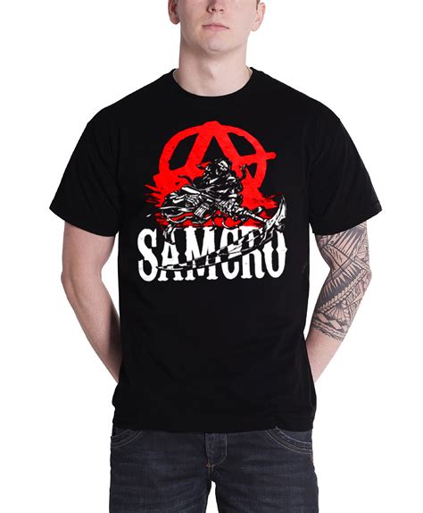 Sons Of Anarchy T Shirt Official New Mens Jax Skull Outlaw Banner Soa