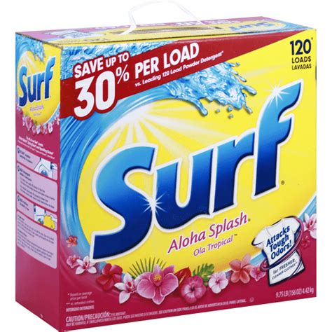 Surf Aloha Splash Powder Laundry Detergent 156 Oz Box Detergente