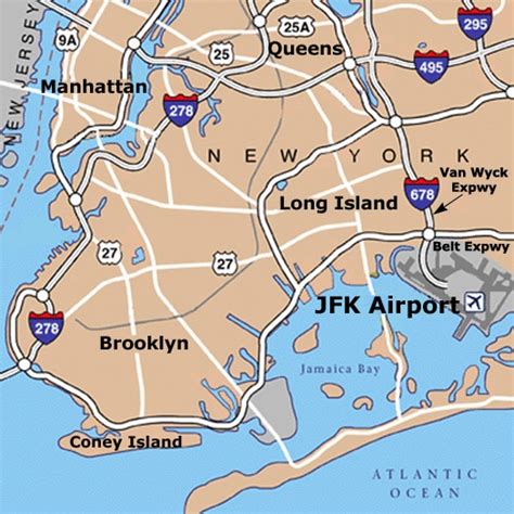 Jfk Airport Map Partir à New York