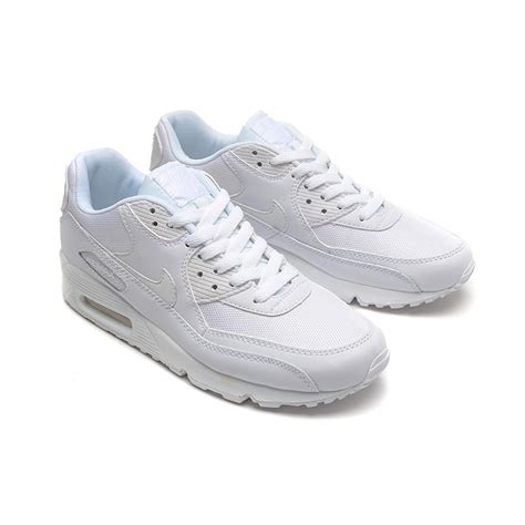Nike Air Max 90 All White Womens Tennis Shoes