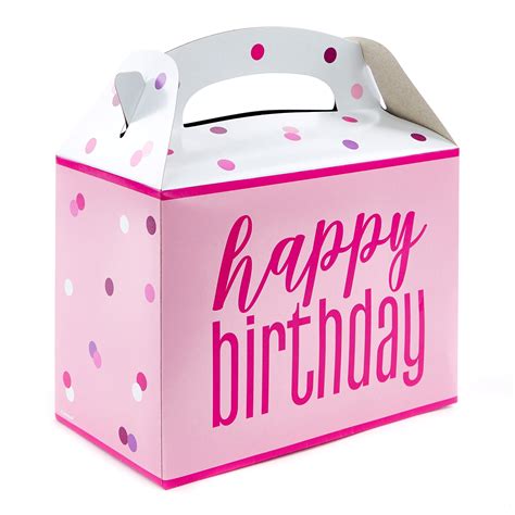 Birthday Party In A Box Uk Buy Rose Gold Happy Birthday Party Boxes