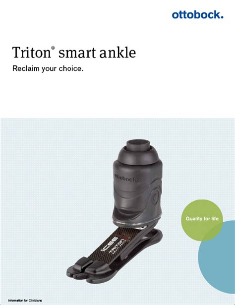 Ottobock Triton 1c66 Smart Ankle Progressive Orthotics And Prosthetics