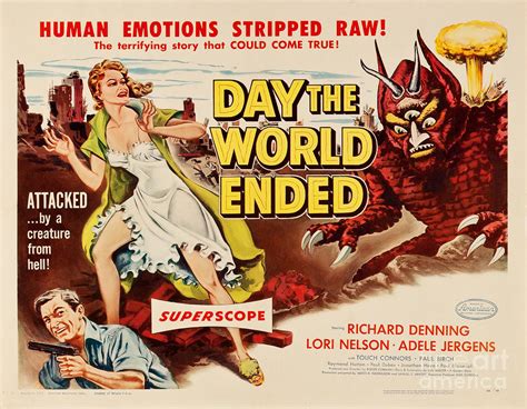 Day The World Ended Old Old Hollywood Cult Movie Poster Painting By
