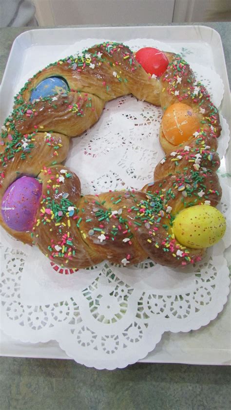 Place eggs in a medium pot and cover with water. Easter bread--color the eggs, place them in the bread and bake (don't hard boil the eggs ahead ...
