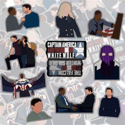 The Falcon And The Winter Soldier Stickers Vol 1 Etsy