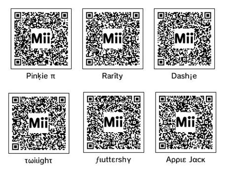 6 Main My Little Pony Tomodachi Life Miis Sorry Theres No Pic