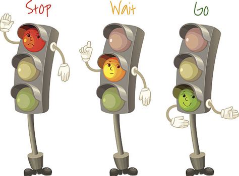 2000 Traffic Signal Cartoon Stock Illustrations Royalty Free Vector