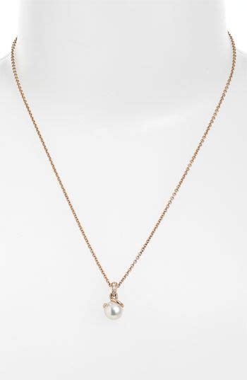 Mikimoto Akoya Cultured Pearl And Diamond Pendant Necklace Available At