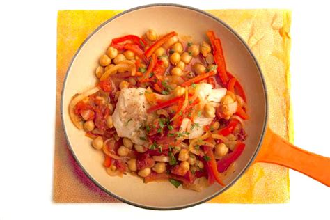Spanish Style Cod With Chickpeas And Peppers Cook For Your Life