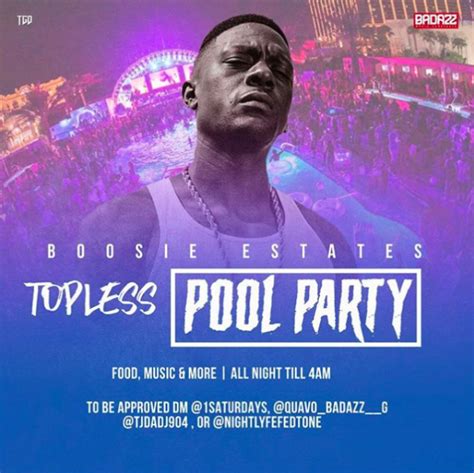 Boosie Hosts Topless Pool Party Offers To Pay Cash For Women Who Fly