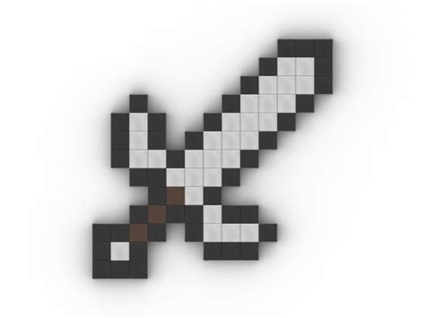 Minecraft Iron Sword From Bricklink Studio Bricklink