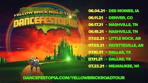 Little Rock Dancefestopia Yellow Brick Road Tour Revolution Music