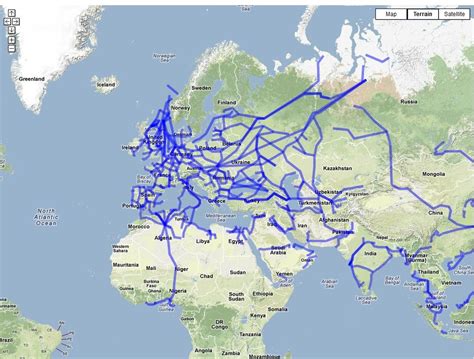 Oil And Gas Pipeline Map Us World Maps