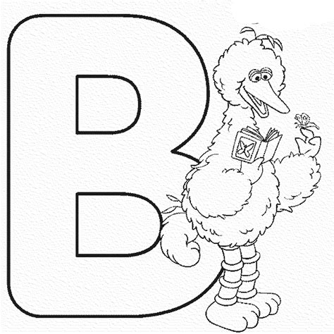 Letter B Coloring Pages Preschool And Kindergarten Sketch Coloring Page