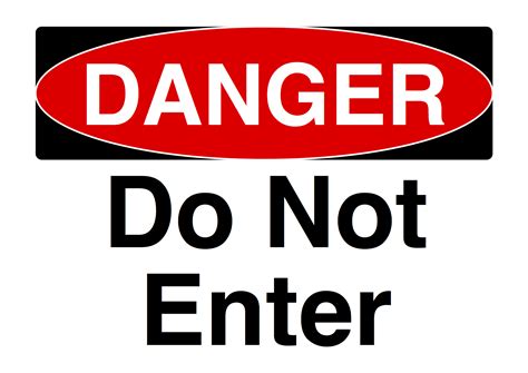 Do Not Enter Printable Signs