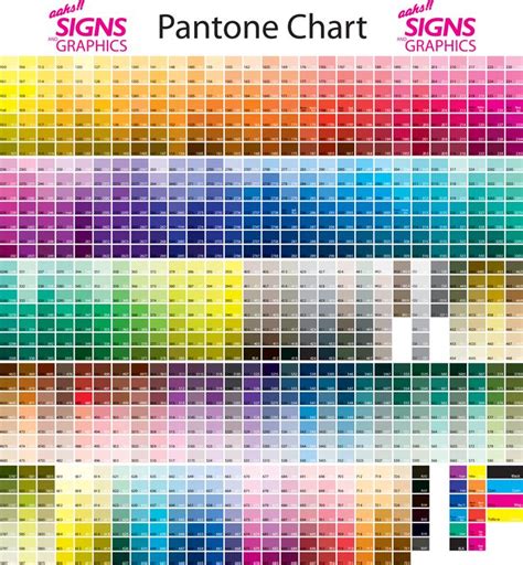 Pantone Color Chart Pantone Color Chart Pantone Chart Color Palette