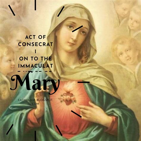 Catholic Inspirations Overload Act Of Consecration To The Immaculate
