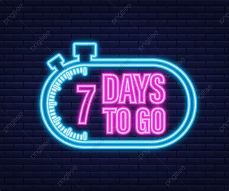 7 Days Vector Hd Png Images 7 Days To Go Style Banner Ready Png