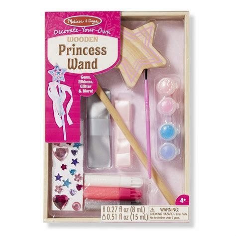 Melissa And Doug Decorate Your Own Wooden Princess Wand Craft Kit Under