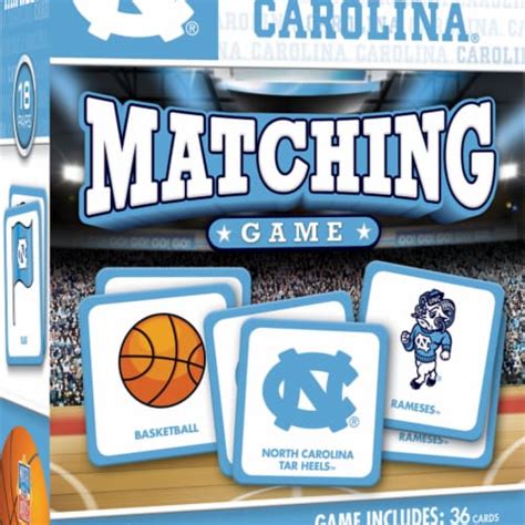 Masterpieces Officially Licensed Ncaa Unc Tar Heels Matching Game For