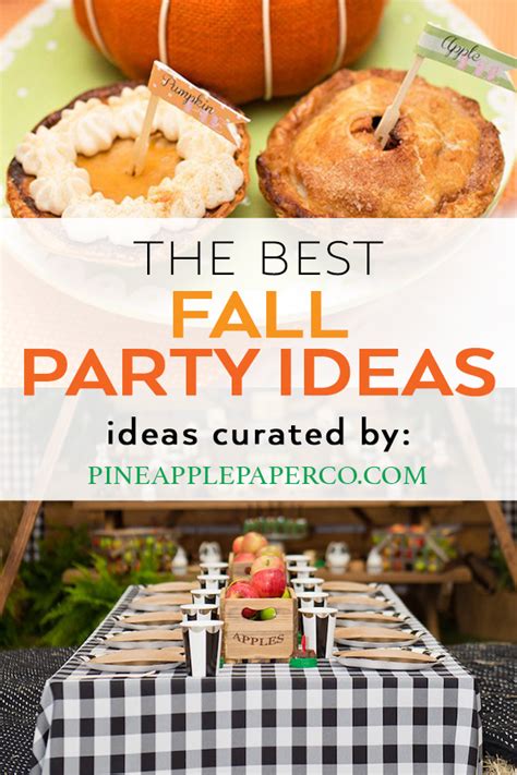 Fall Birthday Party Ideas Fall Party Themes Pineapple Paper Co