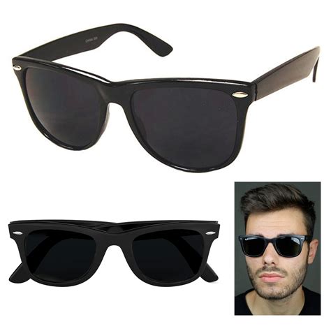 2 Pair Sunglasses Black Classic Frame Sun Shades Glasses Dark Lens Uv Protection Ebay