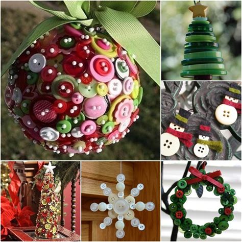 Button Crafts For Christmas Decorations